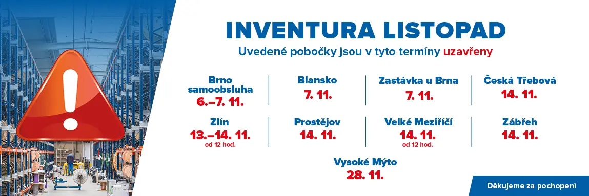 Inventury - listopad 2025