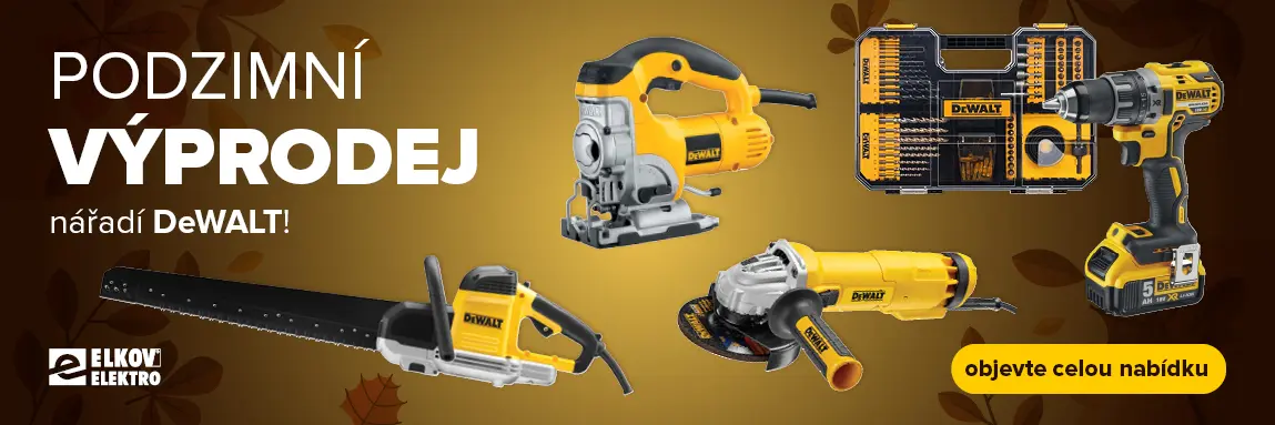 Podzimní výprodej nářadí DeWALT