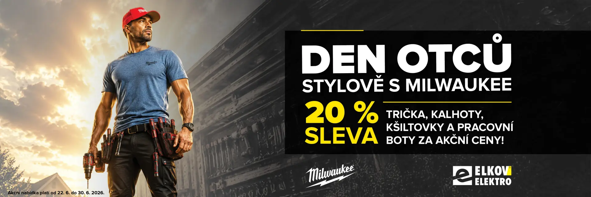 Banner na akci den otců 