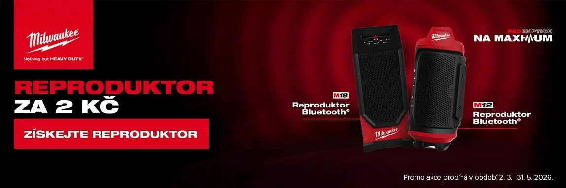 Rádio za 2kč k nákupu Milwaukee